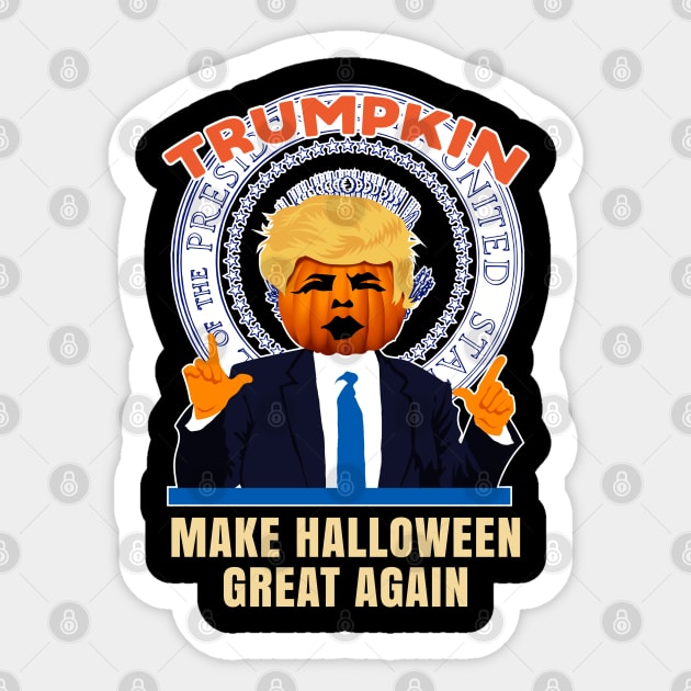 Make Halloween Great Again, Adult Halloween Costume Sticker by maxdax